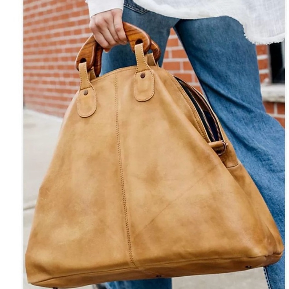 Free People We the Free Willow Leather Tote Crossbody Bag